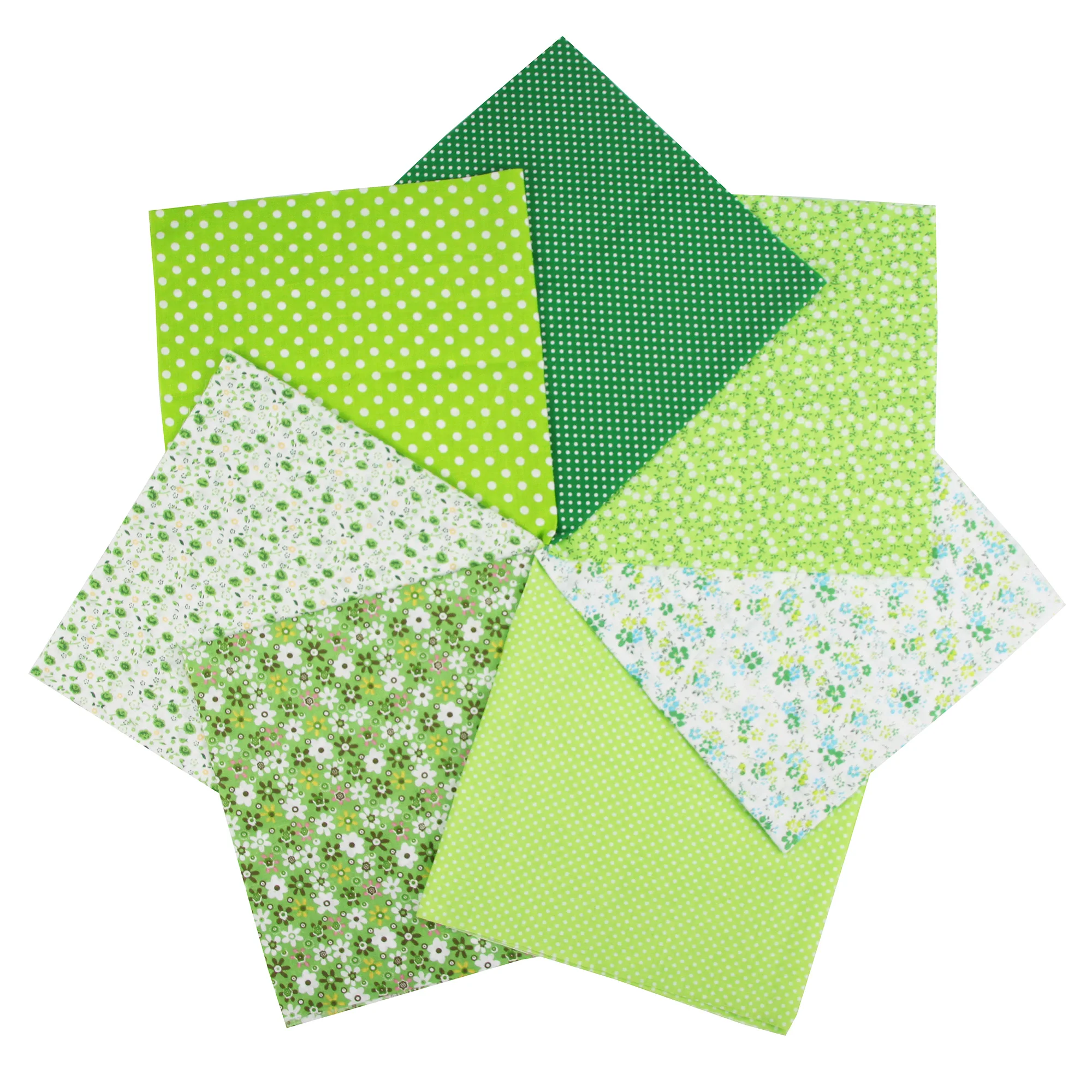7PCS 25 X 25cm/50 X 50cm Squares Cotton Craft Fabric Cloths for DIY Bundle Patchwork Quilting Sewing Scrapbooking Art Craft