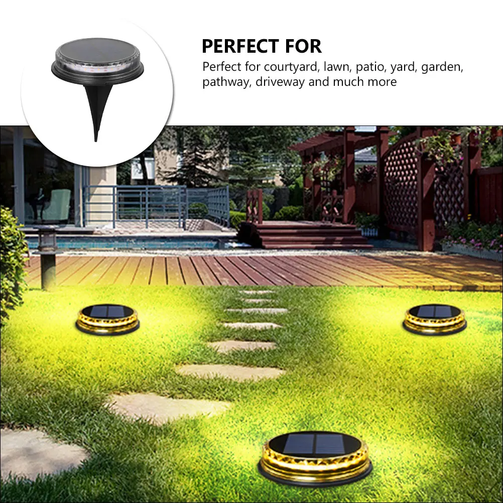 

Lawn Garden Outdoor Ground Garden Led Lawn Lamp Yard Solar Light Durable Energy-Saving Ground Lamp For Patio Driveway Pathway