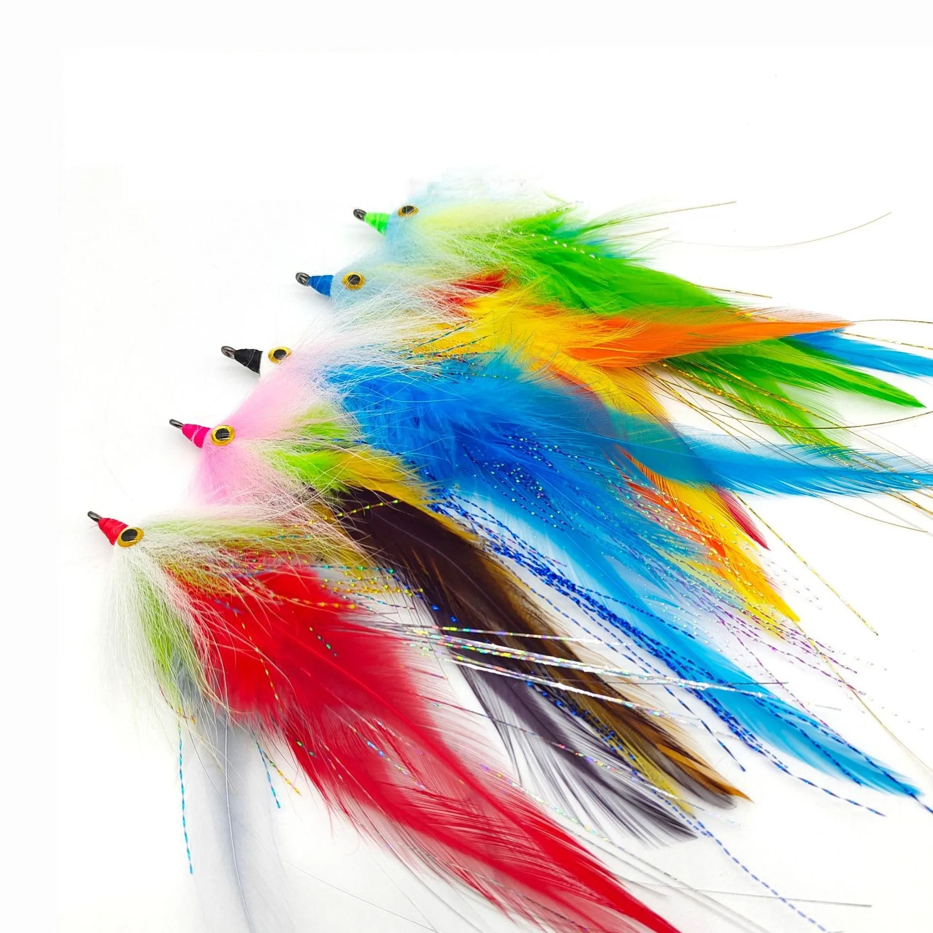 Streamer Flies Hook Fly Fishing Flies Lure Conehead Trout Steelhead Salmon Pike #2/0 Fly Tying Materia Saltwater