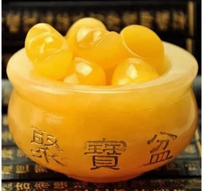 

Huangyu Treasure Pot Decoration Large Shop Office Feng Shui Living Room Yuanbao Creative Decoration