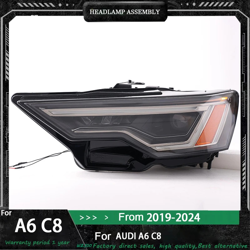 

Car Headlight For Audi A6 headlamp assembly A6C8 19-24 C7 16-18 US version LED Daytime Running Light Steering Lens OE Auto Parts