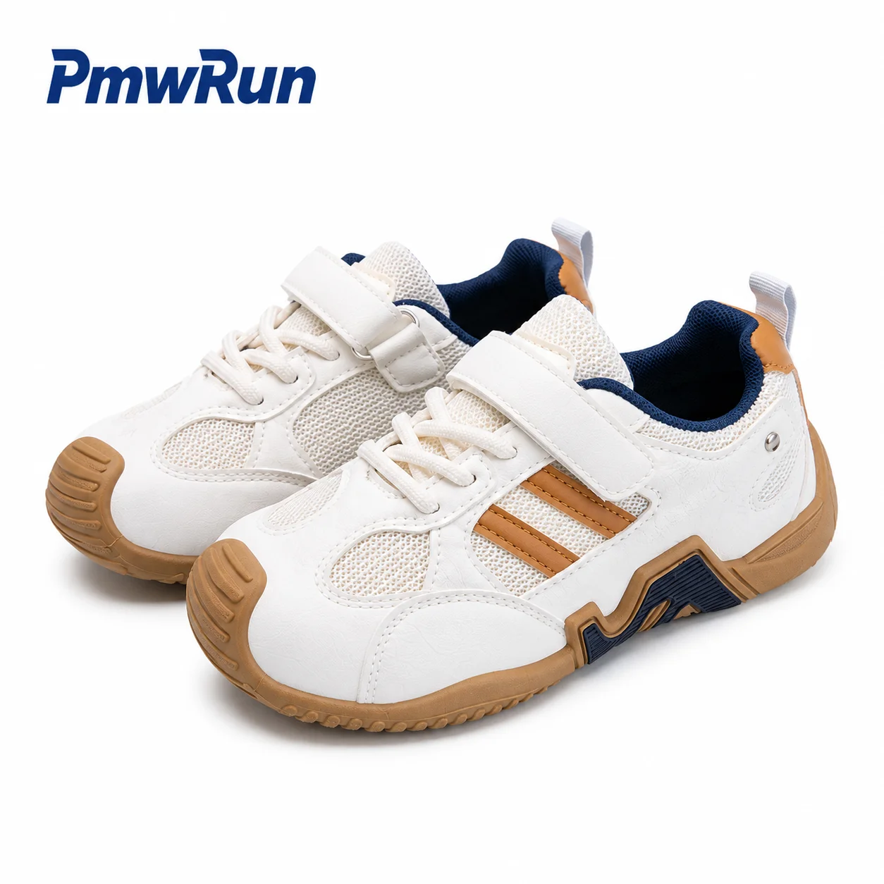 PU Leather Sport Shoes For Children Trend Fashion Outdoor Autumn Sneakers For Kids Anti-slippery Boy's Girl's Running Footwear