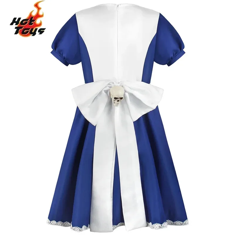 Anime alice loucura retorna cosplay avental de empregada vestido jogo loucura retorna alice cosplay traje para meninas festa de halloween