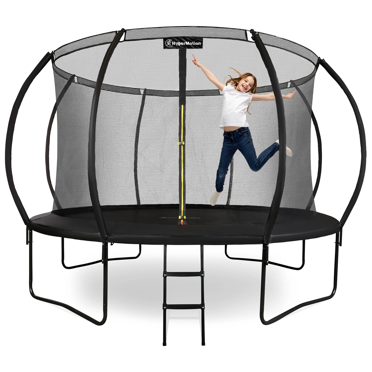 HyperMotion Großes Garten-Trampolin XXL Indoor Netzleiter-Set für Kinder Bewegungsspielzeug Aktivität 3+