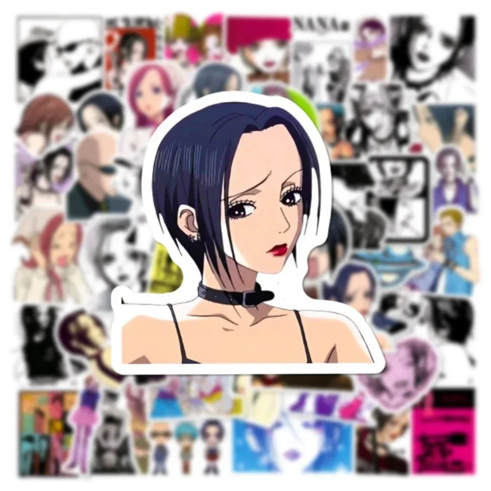 50PCS Anime NANA Stickers Graffiti Decals Decoration for Phone Laptop Stationery Waterproof Cool Sticker Toys Girls Gift