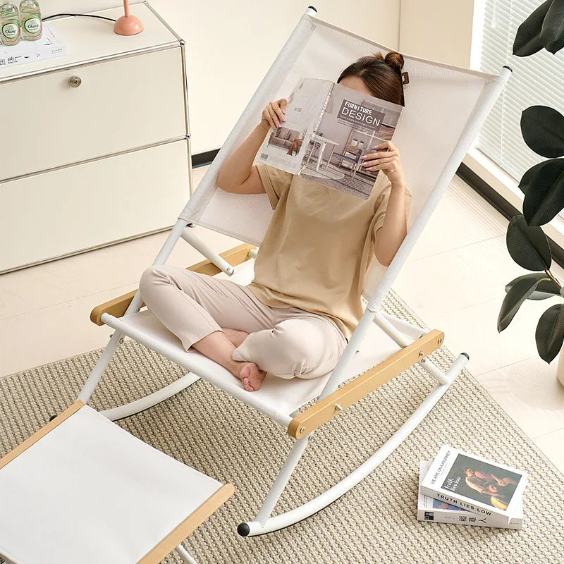 Balcony leisure rocking chair, household living room small apartment lazy sofa