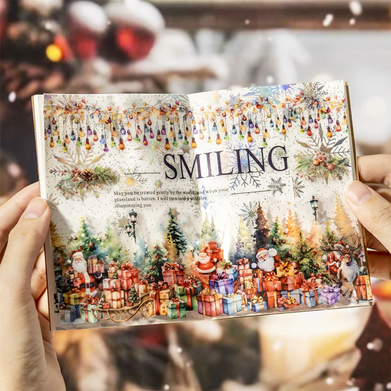 65mm * 2m/roll Christmas Eve Series PET Sticker Creative DIY Handmade Scrapbook Diary Aesthetics Stationery Sticker Masking Tape image 5