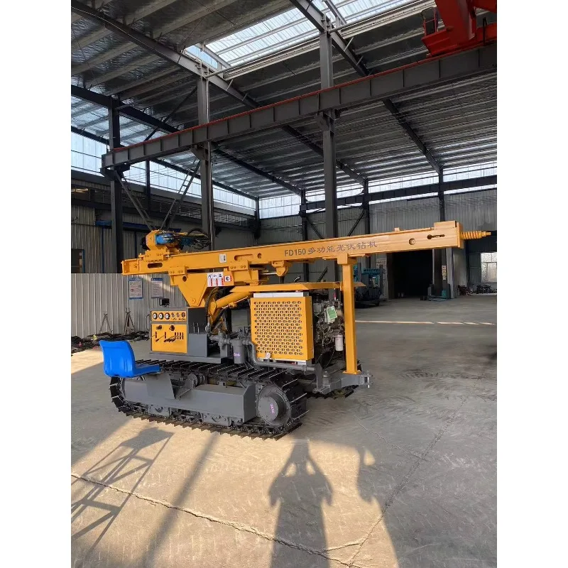 Hydraulic Solar Drill Rig Ground Screw Piling Machine For Photovoltaic Foundation Construction Spiral Auger Boring Equipment