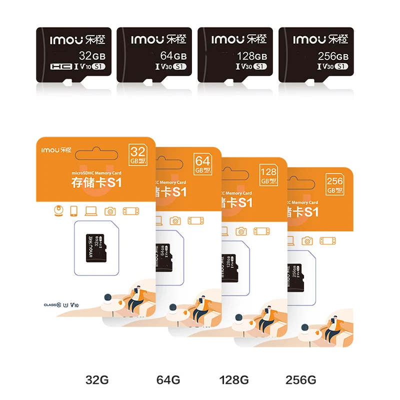 Imou-tarjeta SD Original de alta velocidad para cámara de red, tarjeta de memoria MicroSDXC, 32GB, 64GB, 128GB, 256GB, para Dahua Imou, IP, Wifi