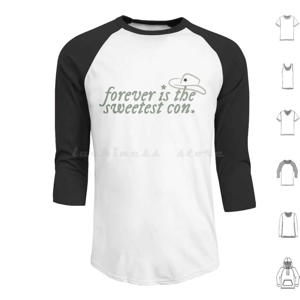 Forever Is The Sweetest Con Hoodie Coton Manches longues Folklore Red Lover Cardigan Mirrorball August Reputation 1989 Fearless