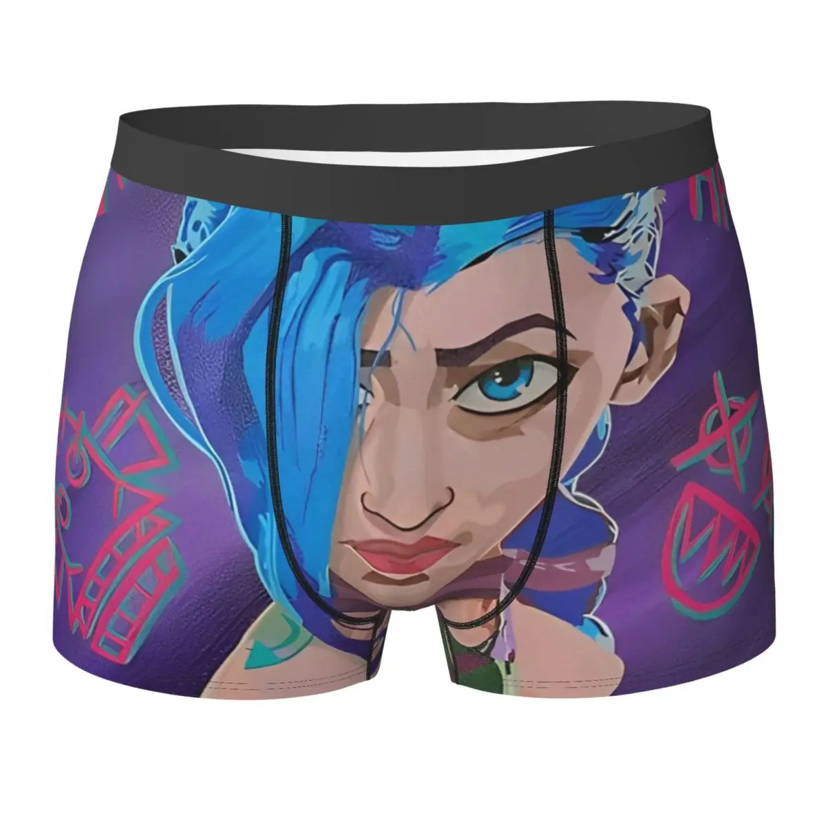 

Hot Arcane League Of Legends Underwear Cartoon Television Elastic Panties Custom Boxer Brief Pouch Man Large Size Boxer Shorts