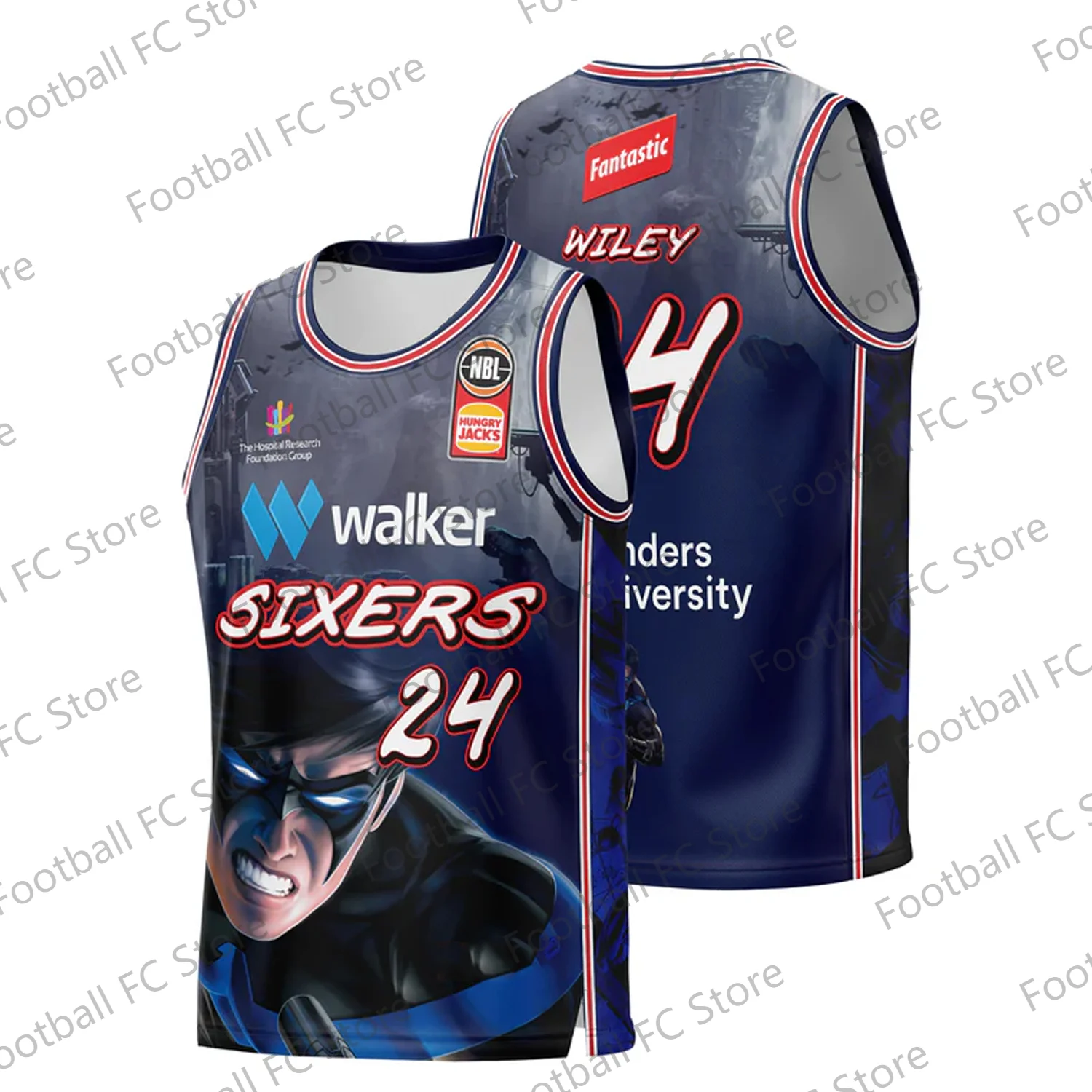 2024 New Summer Arriavl Australia Adelaide 36ers 23/24 Nightwing Vest Jersey T-shirt For Adult/Kids Tank Tops