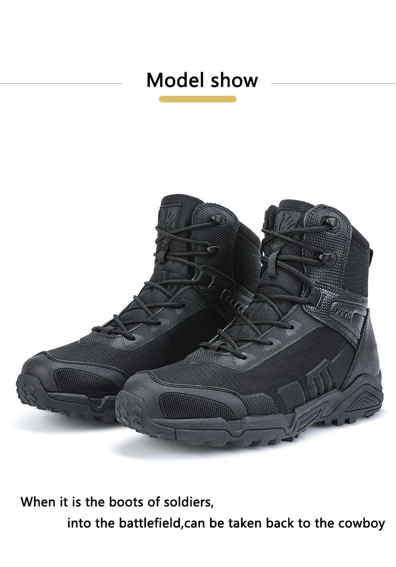 2023 Ultralight Hiking Shoes Outdoor Waterproof Tactical Boots Durable Men\'s Sneakers Breathable Army Combat Boots Man For Work