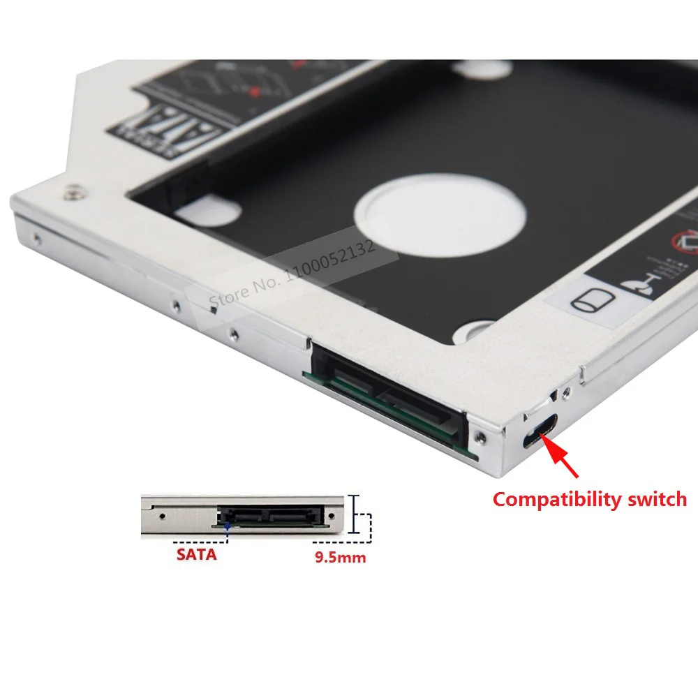 2nd disco rígido hdd ssd óptico caddy quadro suporte sata para toshiba satélite p50 p50t p55 p55t p50t-b s55t l55t L55-A5284 L50-A