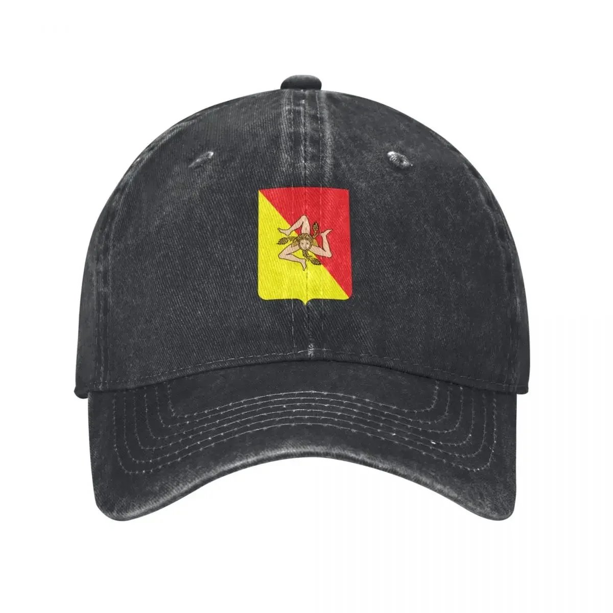 

Sicily Coat of Arms Baseball Cap Hat Man For The Sun Sun Cap Custom Cap Beach Outing Ladies Men's