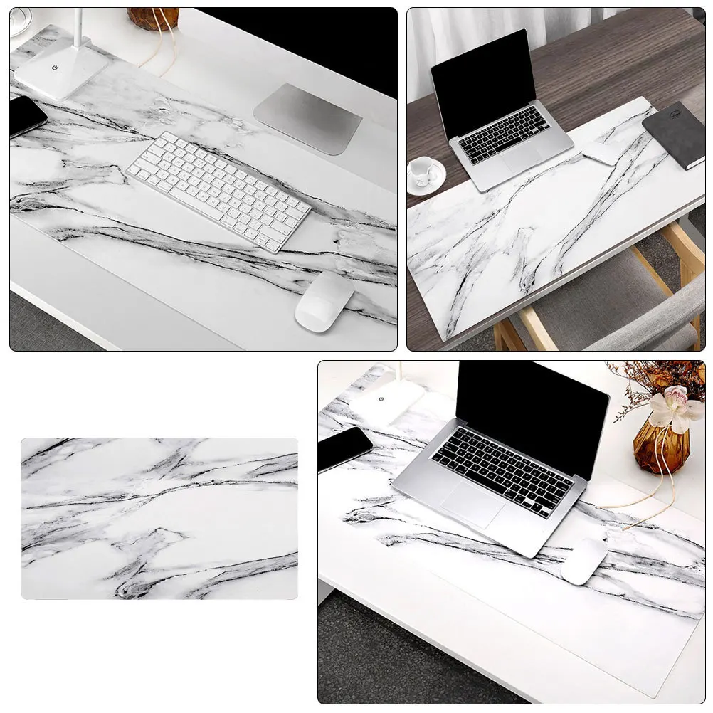 

Marble Pattern Mouse Pad Keyboard Mat Nonslip Bright Colors Smooth Operation Ideal for Office Work Home School Gaming