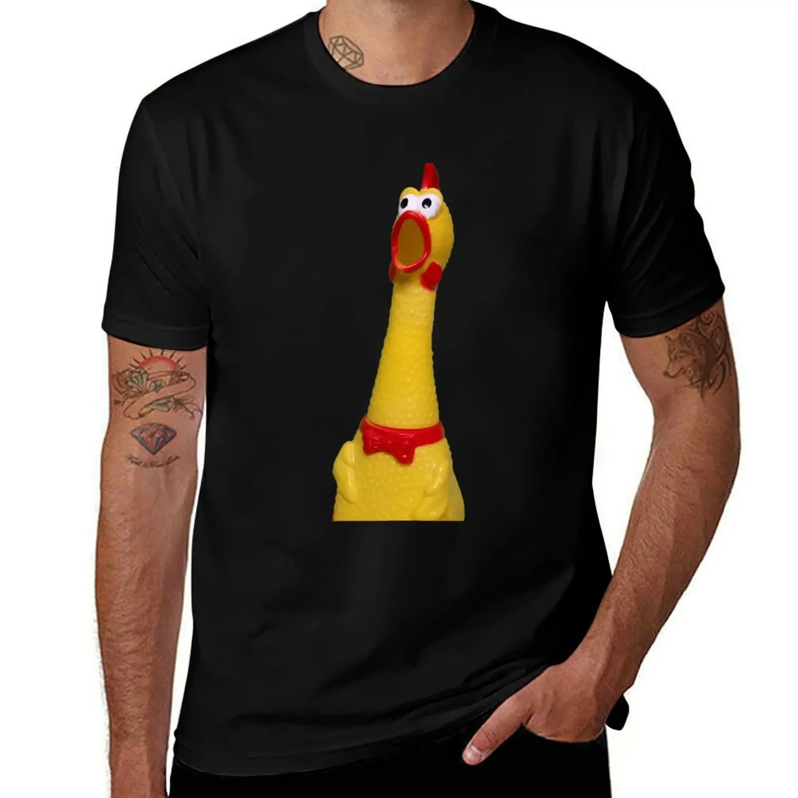 Rubber Chicken \t 1\t T-Shirt customs design your own shirts graphic tee street wear rapper graphic tees clothing for men