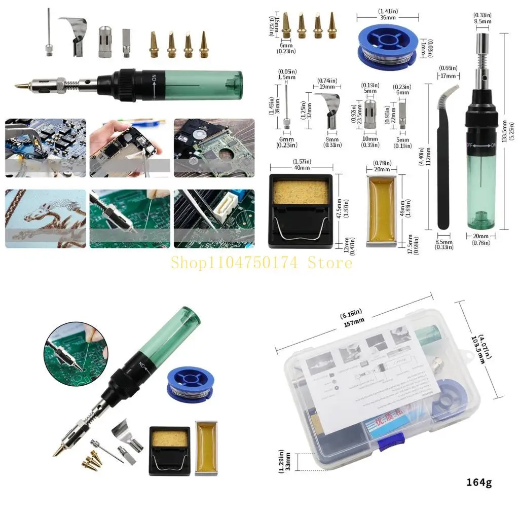 

Набор паяльников 12-в-1. Многоцелевой набор бутанового паяльника с аккумулятором и 4 сменными наконечниками для ручек — лучшая