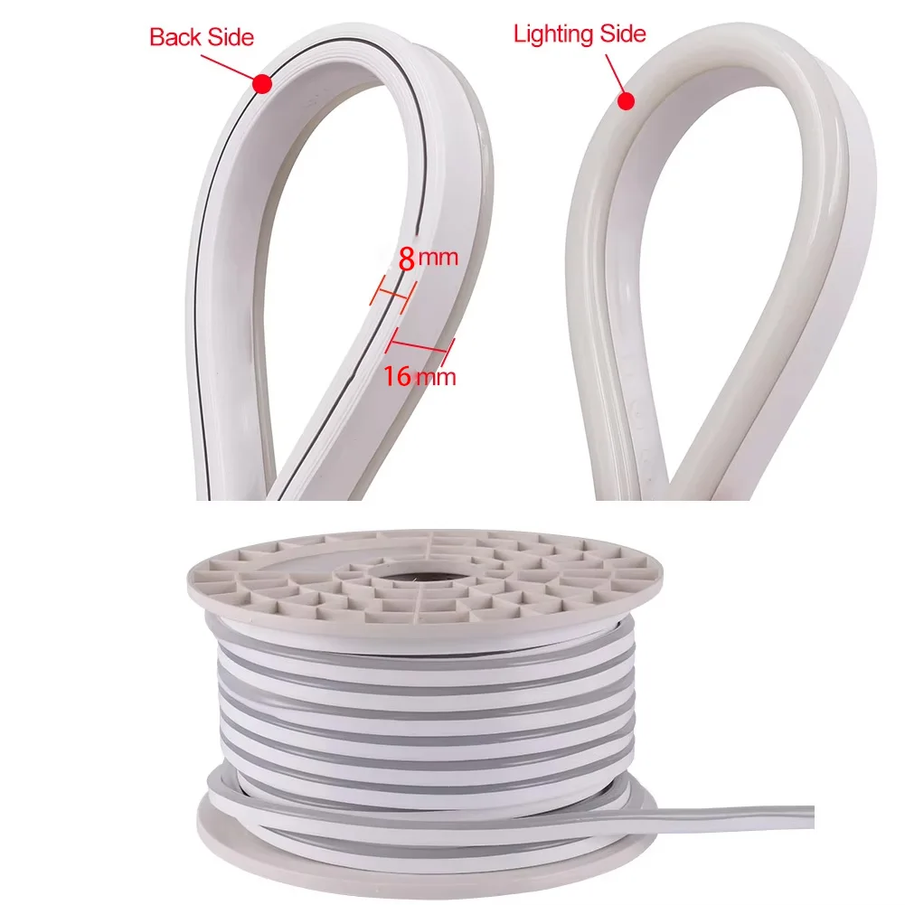 Tuya Smart WiFi 220V RGB Neon Strip Light IP67 Ribbon Tape Flexible Bluetooth Music LED Neon Sign Lamp 5050 Alexa Voice Control