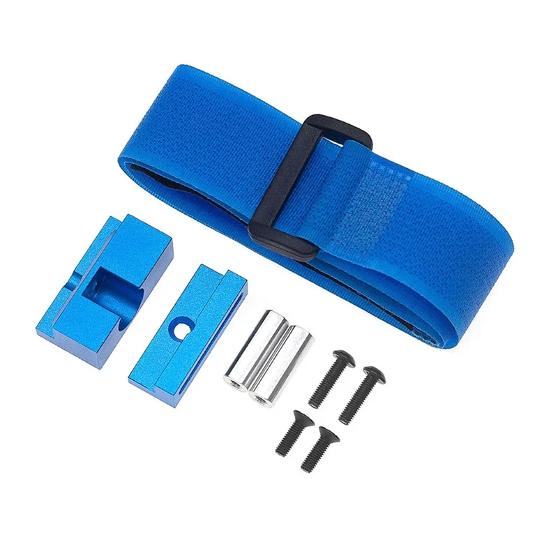ABUM-Battery Holder Mount Hold Down With Battery Strap For Tamiya TT02 TT02D TT02B 1/10 RC Car Upgrade Parts