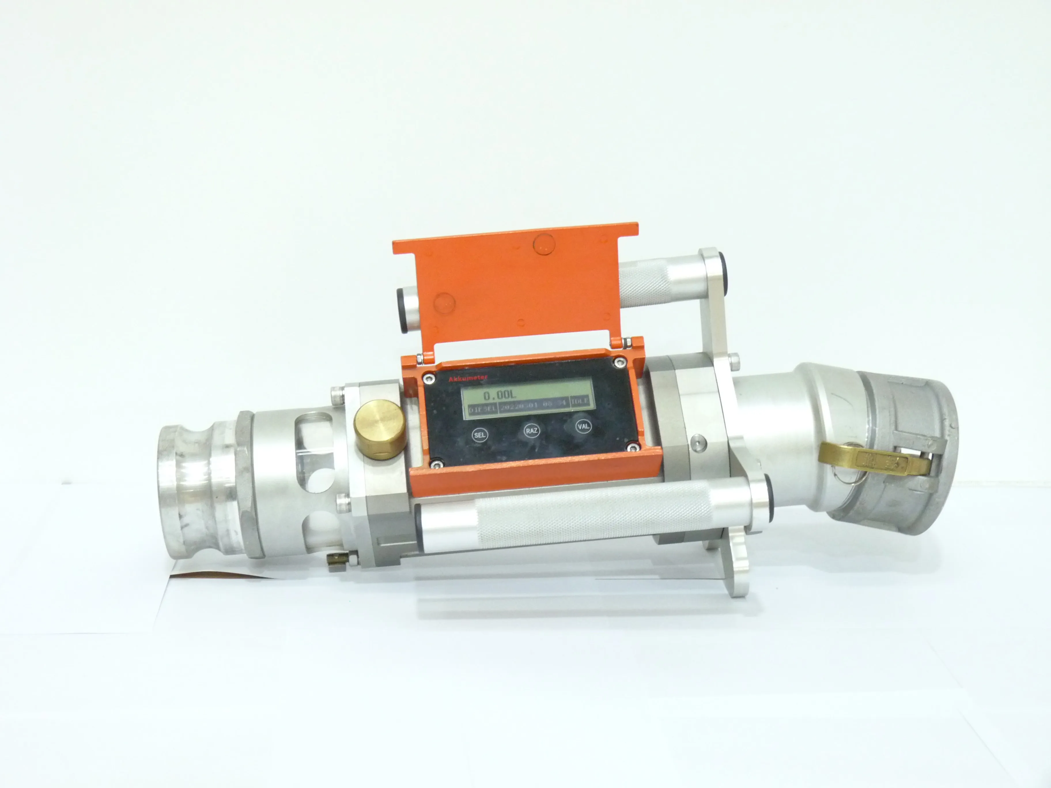 Débitmètre de carburant portatif à connecteur rapide de 3 pouces 130-1300LPM en acier inoxydable pour le Diesel et l'essence