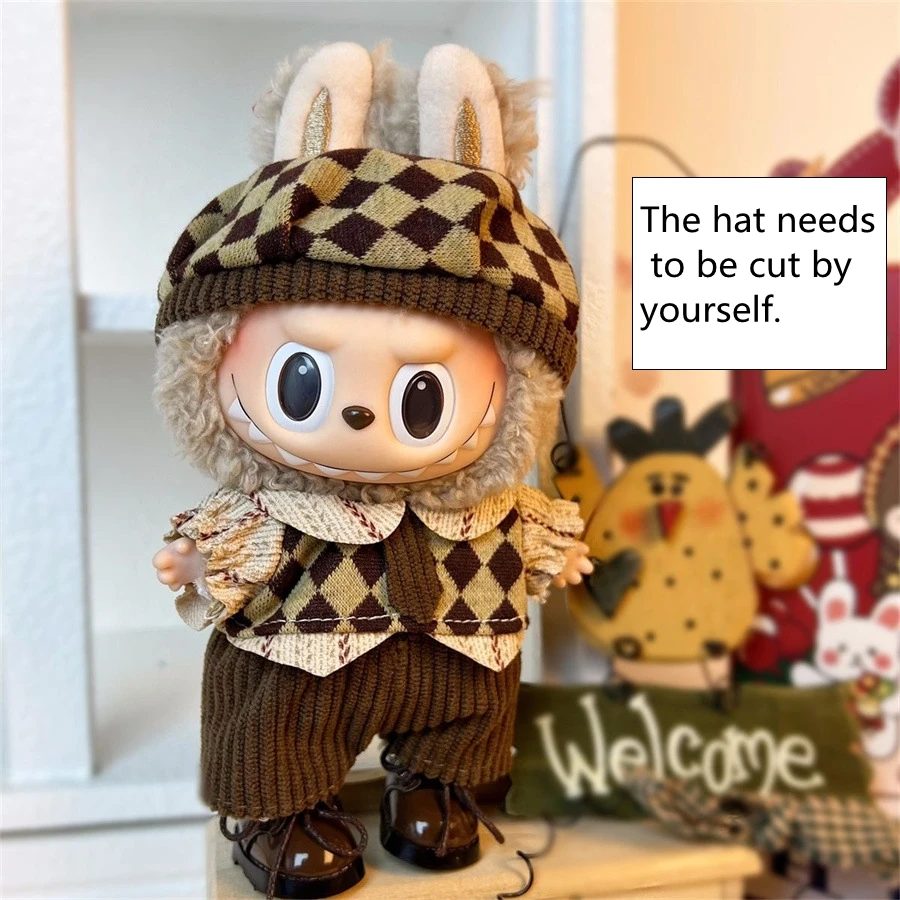 Labubu Doll Clothes Outfit Accessories For 17cm Labubu V2 V1 Doll's Clothing Dress Up DIY Toys Labubu Vintage Clothes Accessory image 2