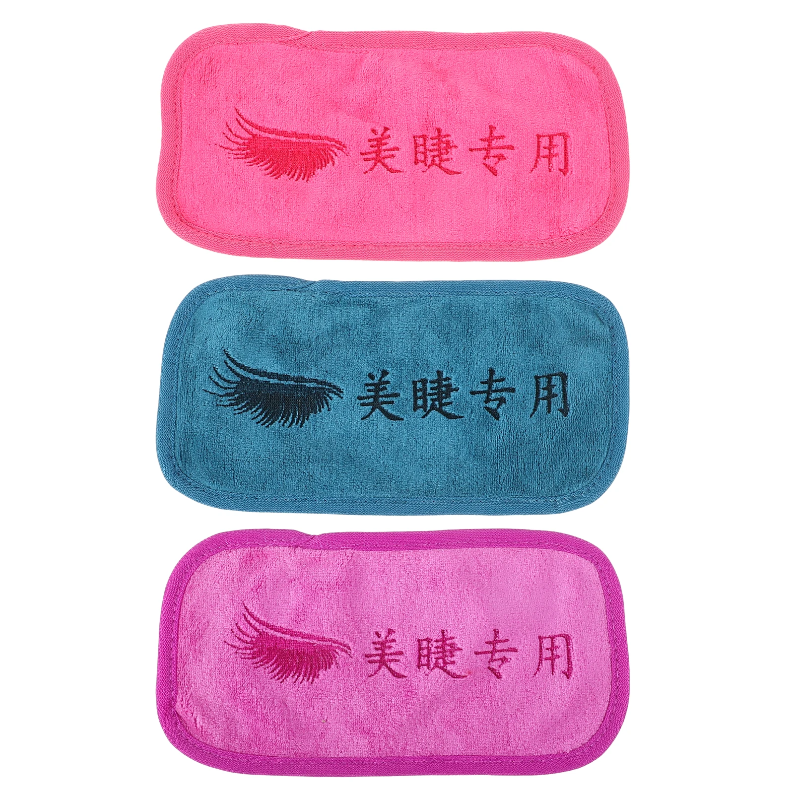 

3pcs Eyelash Extension Forehead Pads Soft Makeup Towels Lash Holder Tools Reusable Face Cleansing Cloths Multi