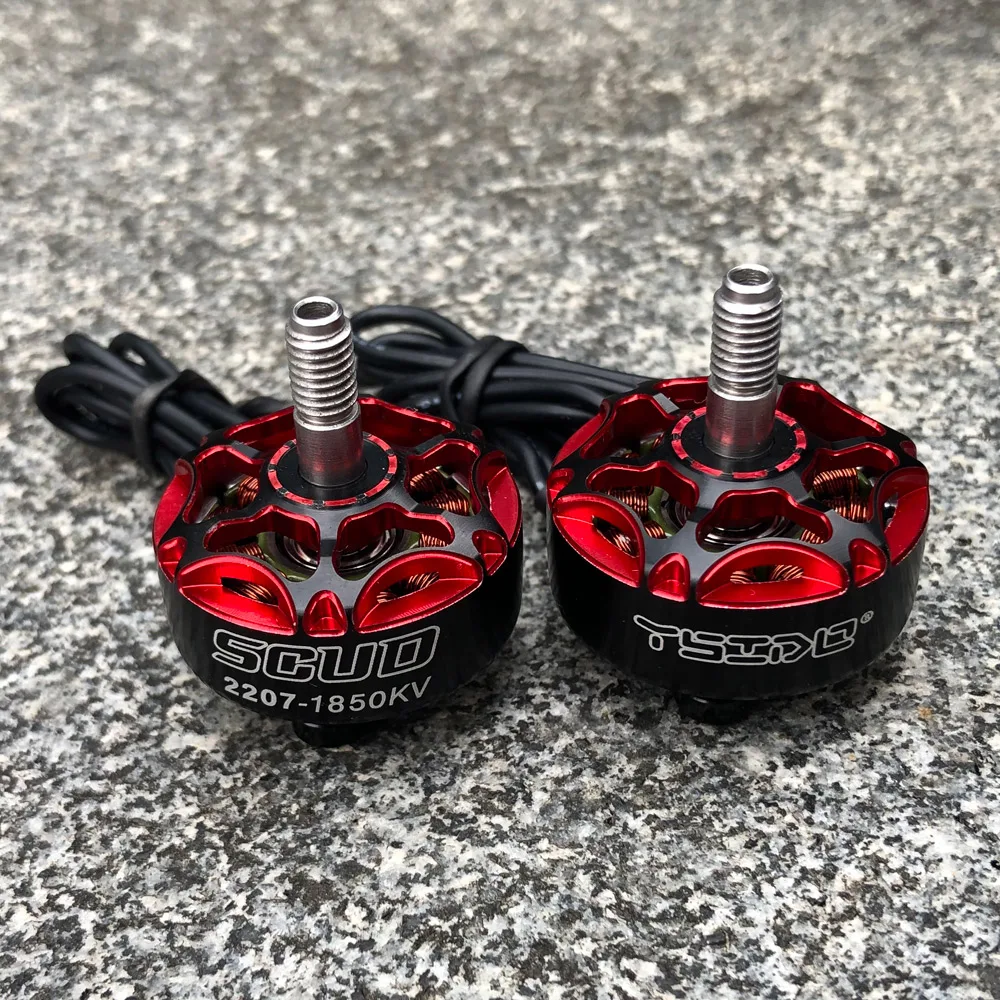 4Pcs Newest YSIDO SCUD 2207 1850KV 2550KV 3-6S Brushless Motor for Mark 4 FPV Racing Freestyle 5in 6in Drones