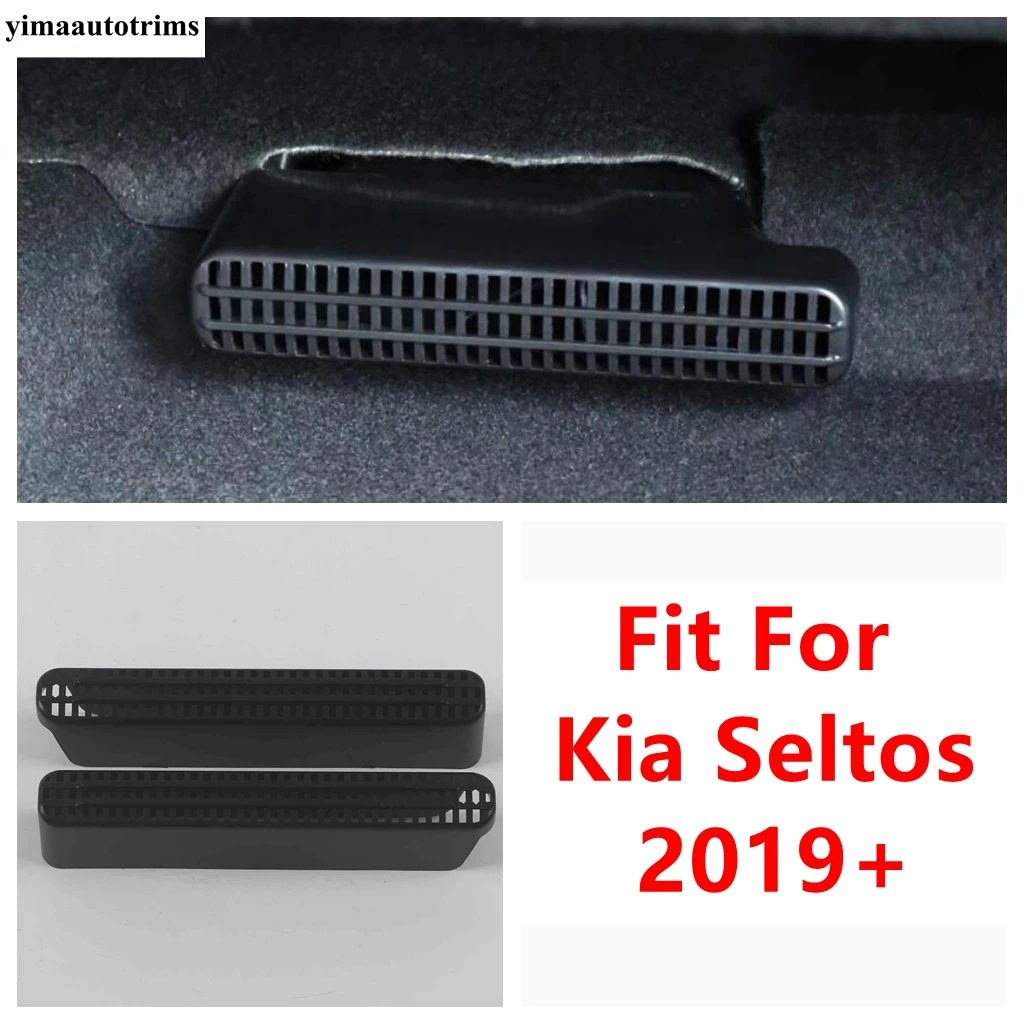 Car Seat Under Floor AC Air Conditioning Outlet Vent Heat Dust Cover Protection Accessories Interior For Kia Seltos 2019 - 2023