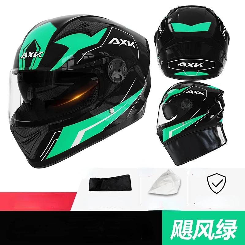 

Helmets Double Visor axk577 Full Face Motorcycle Helmet Sports helmet Safety Motocross helmet Racing Helmets Unisex Racing