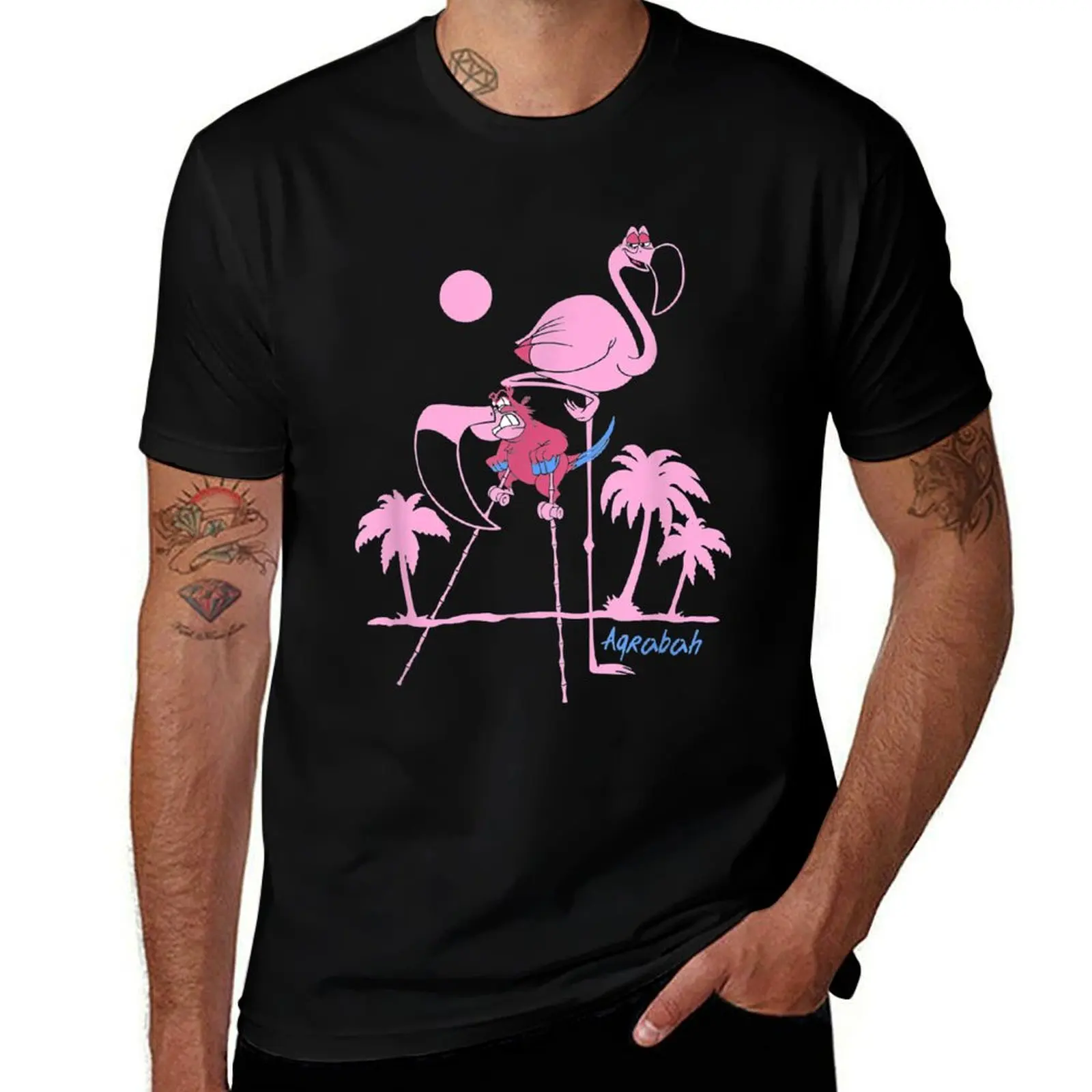 Aladdin Iago Flamingo Costume T-Shirt T-shirts man croswit shirt man Anime t-shirt luxury clothes men