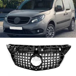 Przednie Grill zderzaka Grille dla Mercedes-Benz Citan W415 2013-2020 ulepszenie stylu GT R kratka wyścigowa czarny błyszczący