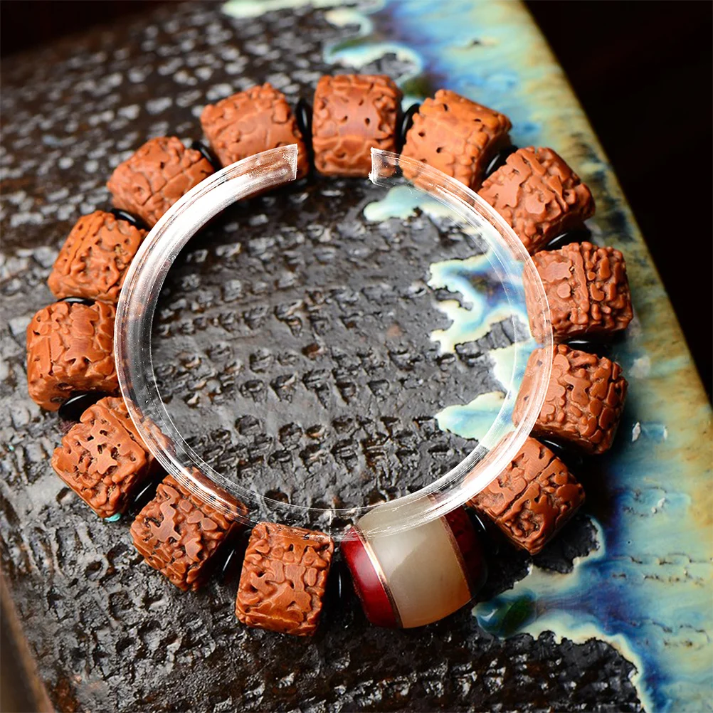 

10Pcs Crystal Clear Acrylic Bracelet Display Stand Jewelry Holder Transparent Organizer Rack Showcase Bracelet Display Rack