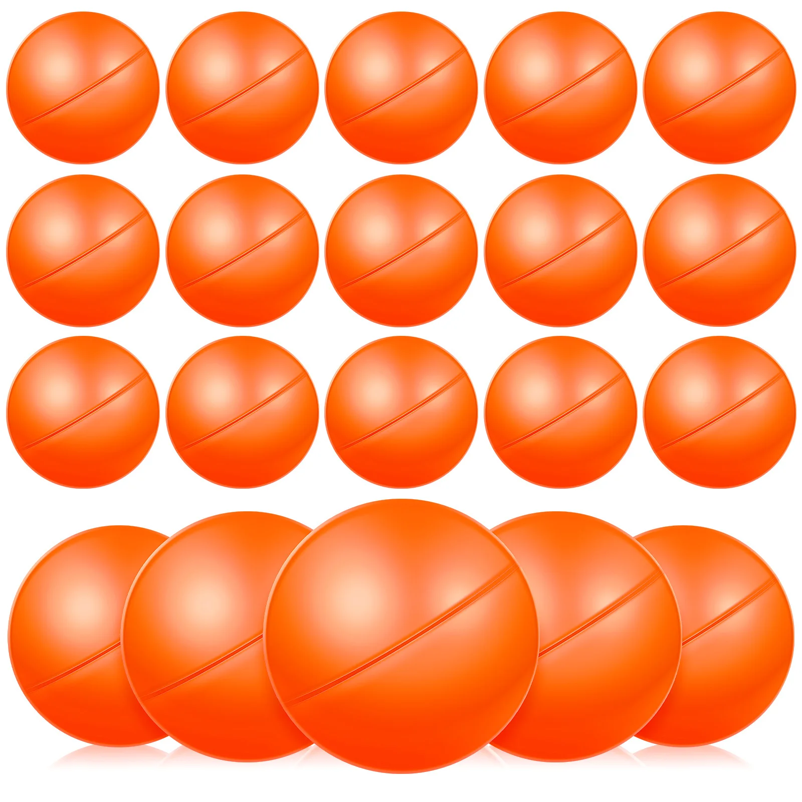 25Pcs Lottery Balls Reusable Plastic Sphere No Burr Vibrant Color Openable Game Balls for Party Raffle Drawing Celebration Event