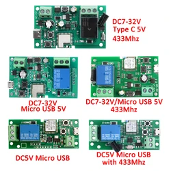 Modulo relè Wifi DC7-32V /DC 5V 1CH per eWeLink APP telecomando relè di ritardo Wireless autobloccante per casa intelligente intelligente