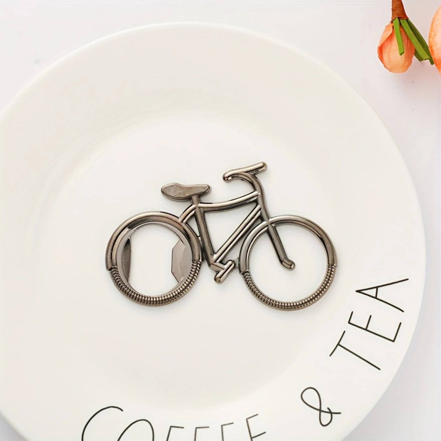 1pc, Bicycle Shape Bottle Opener, Stainless Steel Bike Shape Bottle Opener, Creative And Funny For Beer, Wine, Juice Opening, Bi