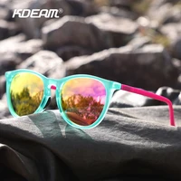 KDEAM gafas de sol ovaladas Retro gafas polarizadas Vinatge tamaño mediano almohadillas nasales suaves y antideslizantes combinadas con el logotipo de la marca