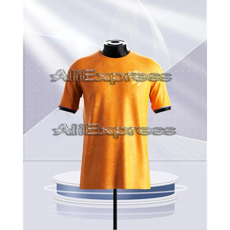 

3D print Summer Men Netherlands T-shirt Yellow Special Edition Jersey Sports Football Training Tops Male Vintage Camiseta,Moto T