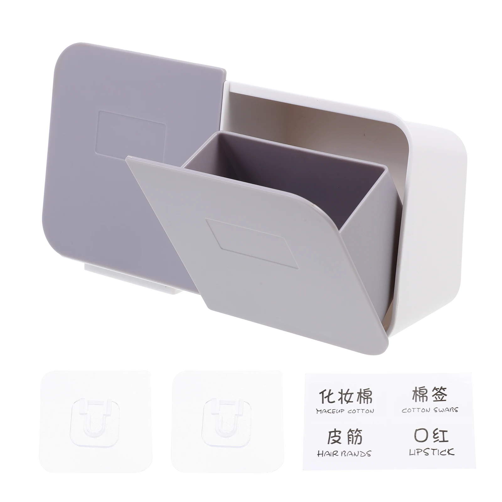 

Bracket Cotton Ball Storage Box Wall Mount Bathroom The Hips Pad Holder Swab Container