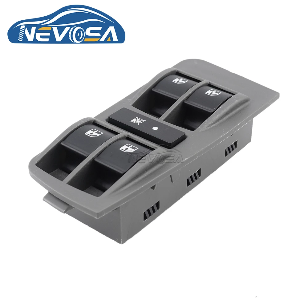 NEVOSA 735379271 For Siena 2003 For Fiat Palio 2003 2004 Auto Car Power Window Door Lock Switch Button 735362698 7353626 8 Pins