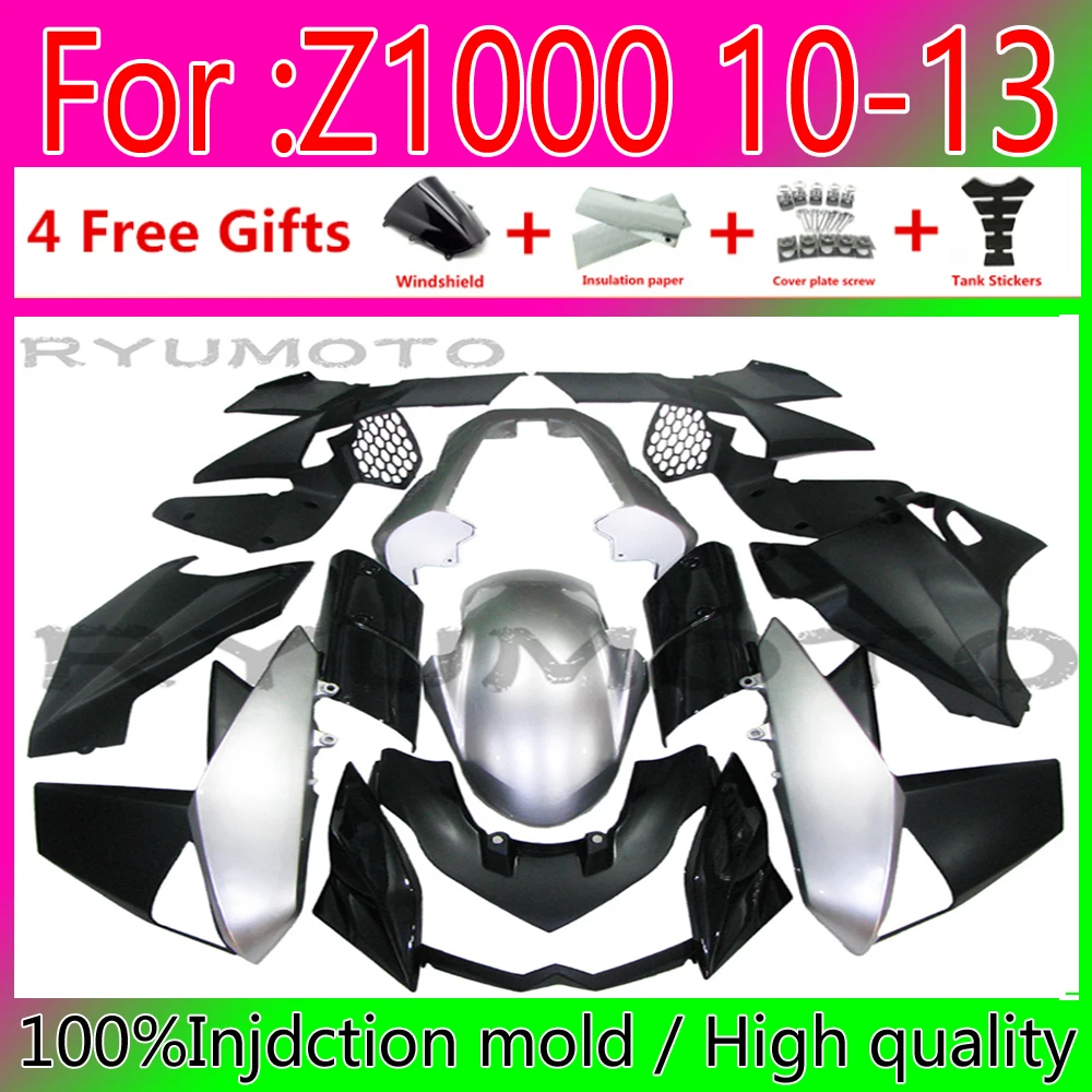

New ABS Motorcycle Fairings For kawasaki Z1000 10 13 Z1000 10-13 ABS Plastic Injection Bodywork Fairing white