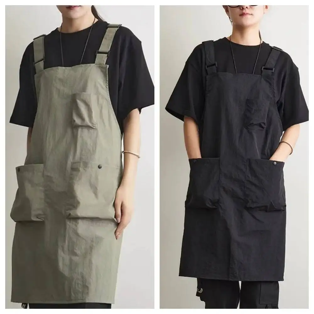 

New Korea Waterproof Apron Outdoor Barber, Coffee Shop, Catering Apron, Unisex Household Kitchen Workwear Home Garden