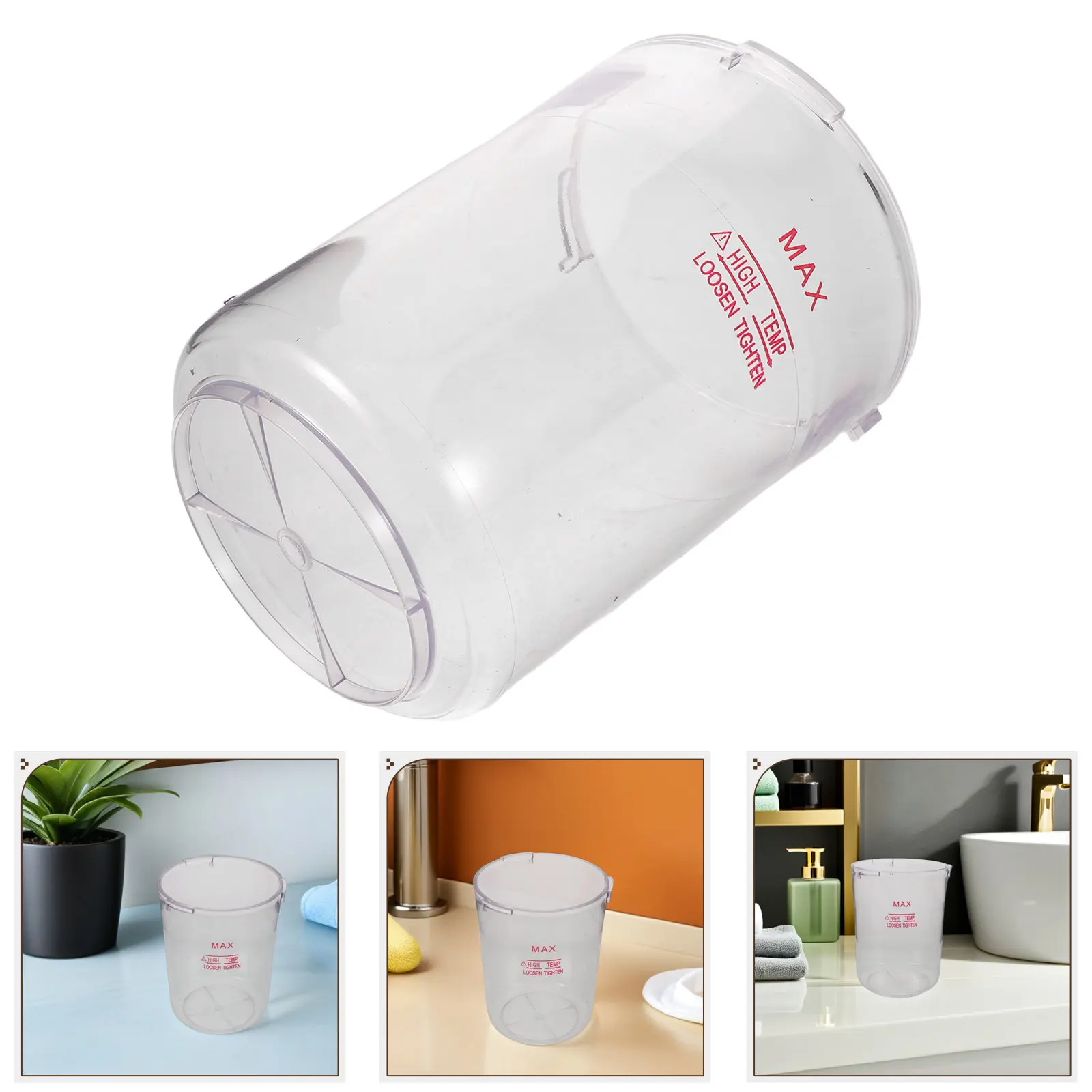 

Facial Steamer Water Tank Heat-Resistant Transparent ABS Water Cup Replacement 260-600Ml Large Capacity for Professional Facial