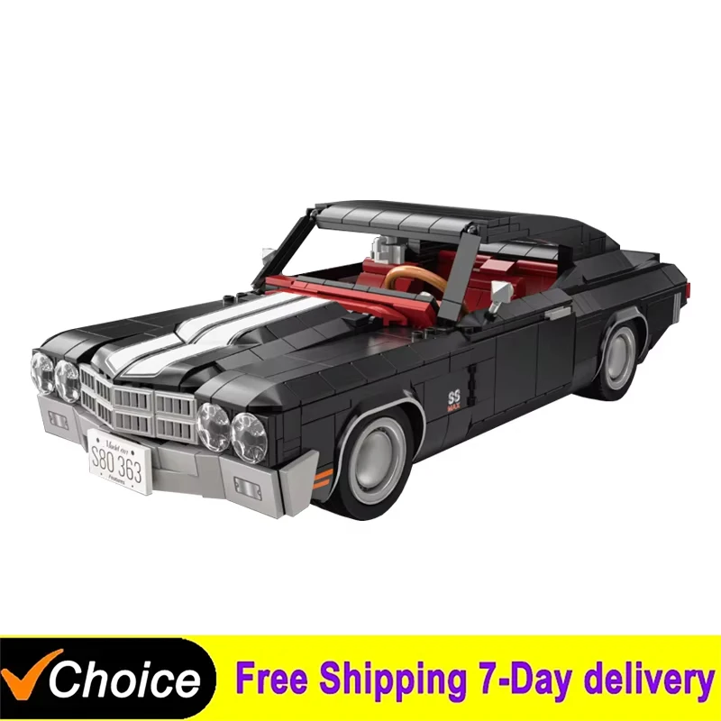 

1038Pcs MOC Technical Retro Cars SS4564 Building Blocks Super Sport Racing Car Model Bricks Toys for Children Birthday Gift Set