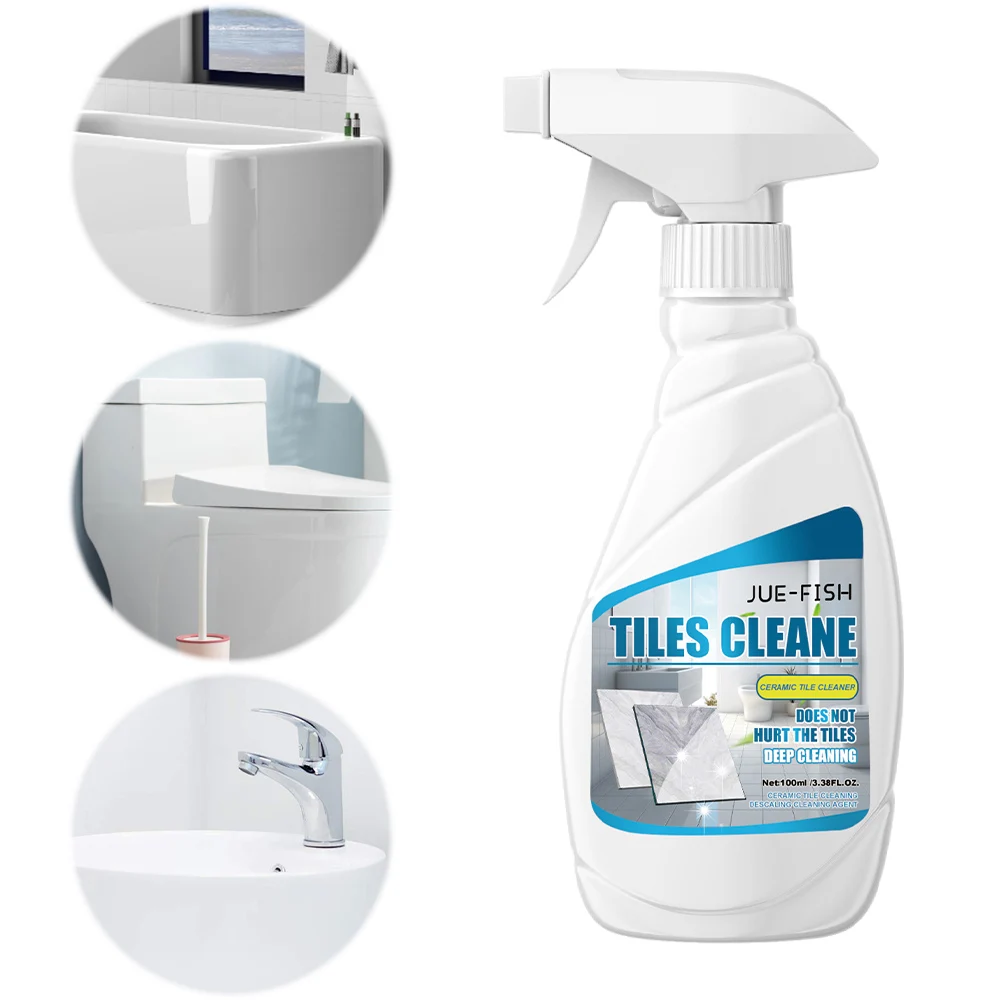 100ml Tile Grout Cleaner Sprayer Tile & Grout Cleaner Grout Cleaning Sprayer Tile Cleaner Liquid for Bathroom Kitchen