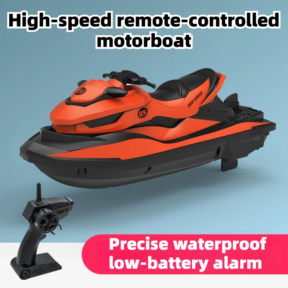 Waterproof 2.4G Remote Controlled Electric Speedboat Toy High Speed RC Racing Motorboat Rechargeable RC Boat Birthday Gift view 5