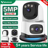 Vstarcam 5.0MP HD Dual Lens Wireless Wifi Security IP Camera PTZ Cam Color Night Vision Two Way Voice Home Surveillance Camera