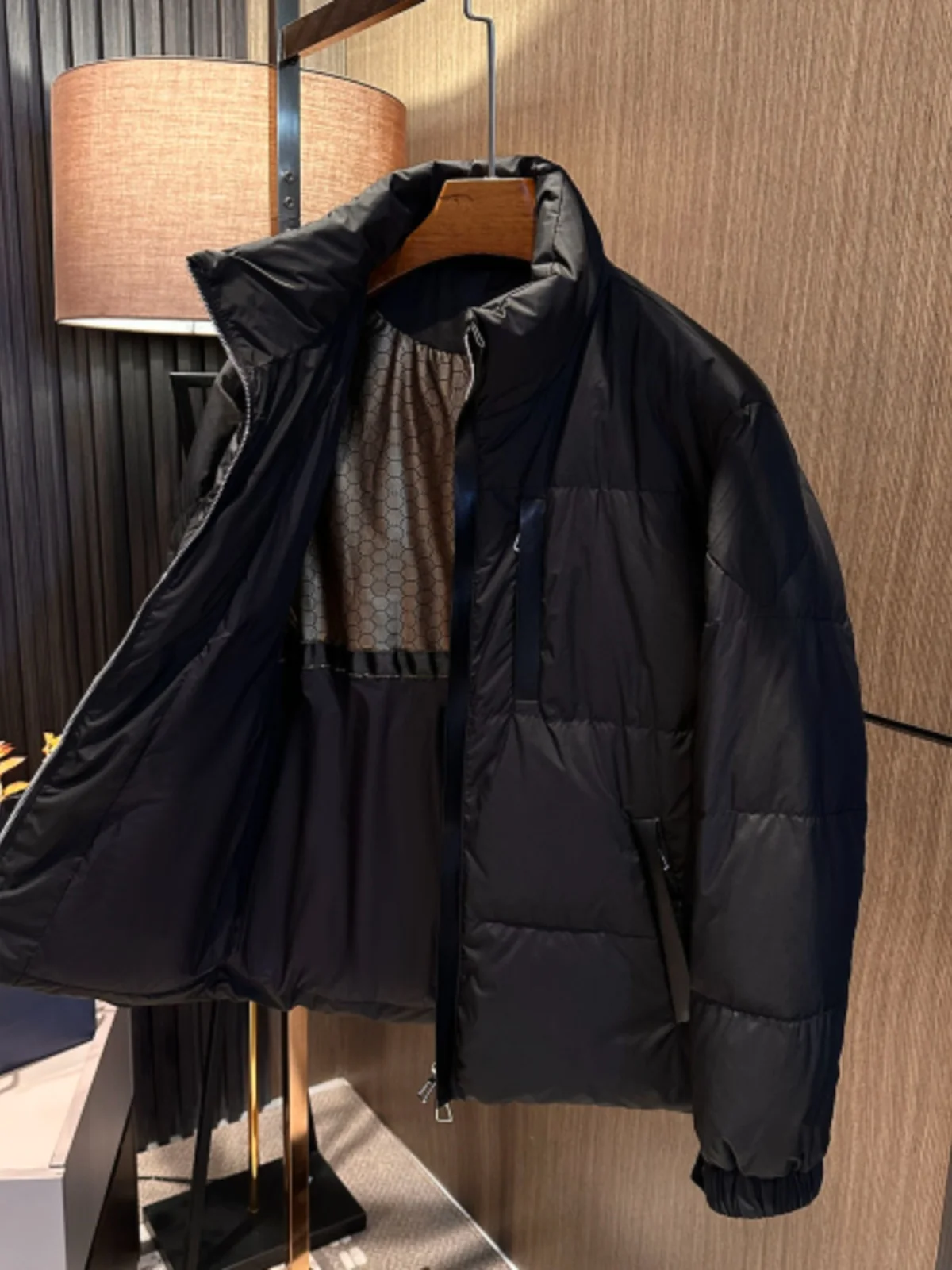 

Мужская куртка Busin Sli Thiened с воротником-стойкой вниз, высококачественная теплая зима с перьями Du, чистый цвет, модная городская ...