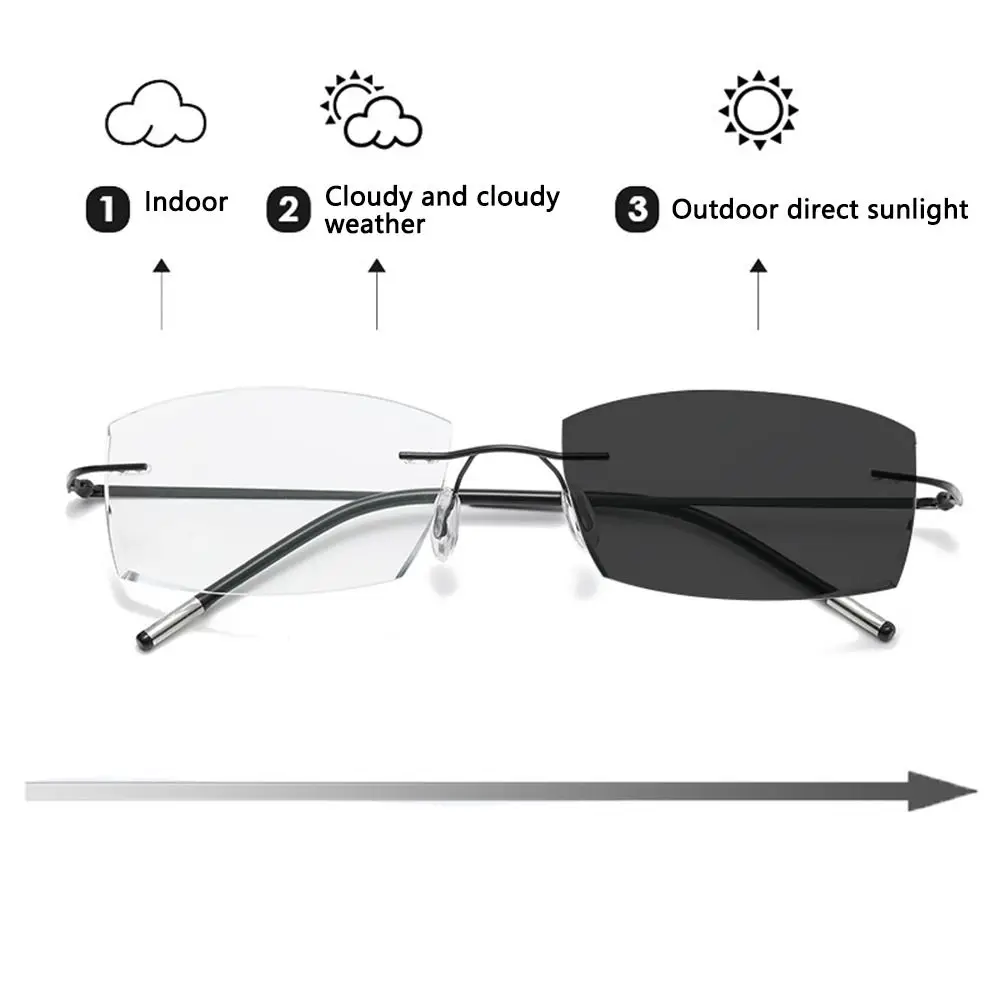 

Presbyopic Eyeglasses Vision Care Photochromic Transition Sunglasses Reading Glasses Hyperopia Glasses Diopter +1.0~+4.0
