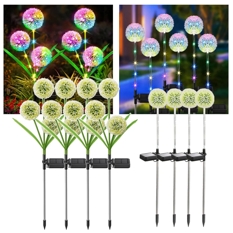 

Garden Solar Powered Light Dandelion Flower Solar Stake Lights Outdoor IP65 Waterproof for Pathway Lawn Yard Decorations Light